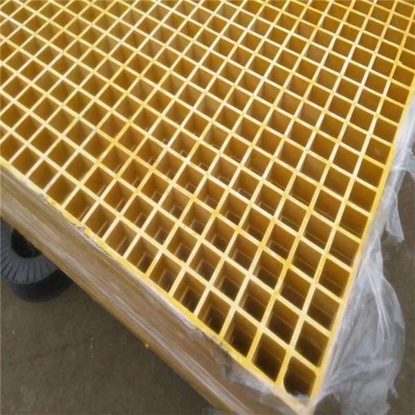 耐酸堿玻璃鋼格柵 洗車房下水篦子 黃色樹脂樹池蓋板