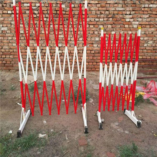 紅白色伸縮防護欄 配電站柵欄 安全防護隔離網(wǎng)移動式