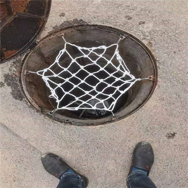 *井蓋防墜網(wǎng) 建筑工地防墜落網(wǎng) 白色水平網(wǎng) 井口大眼網(wǎng)兜網(wǎng)